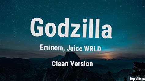 godzilla clean 1 hour lyrics